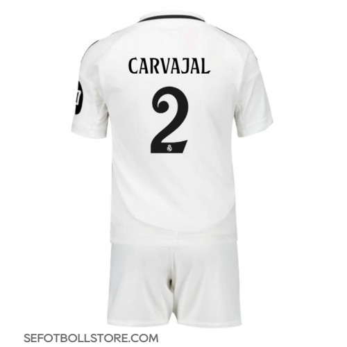 Real Madrid Daniel Carvajal #2 Replika babykläder Hemmaställ Barn 2024-25 Kortärmad (+ korta byxor)